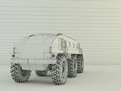 ZIL E167 軍用車両 3Dモデル