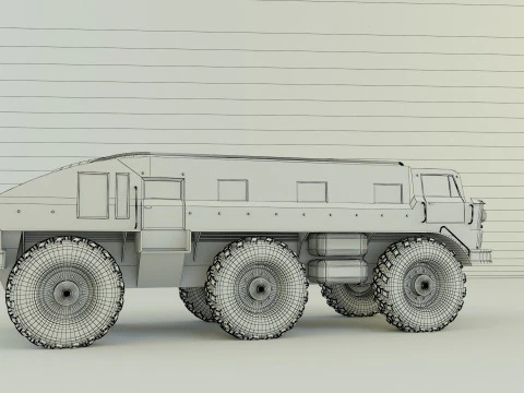 ZIL E167 軍用車両 3Dモデル