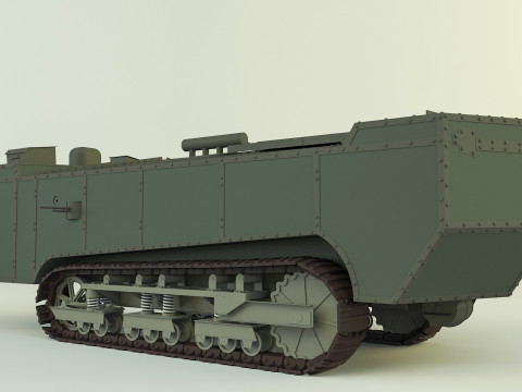 Saint Chamond tank Modèle 3D