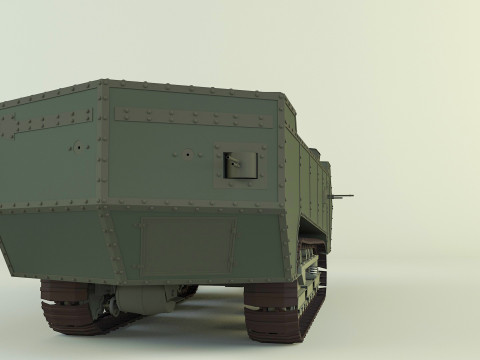 Saint Chamond tank Modèle 3D