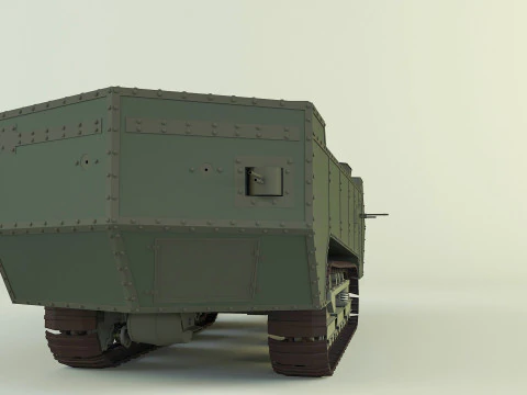 Saint Chamond tank 3D Model