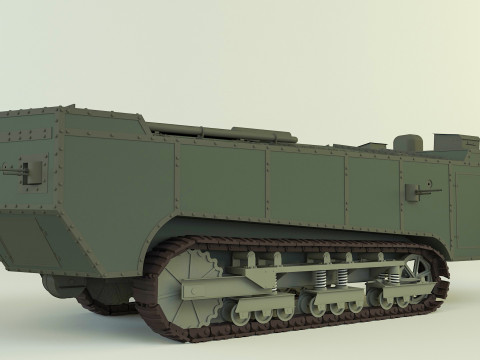 Saint Chamond tank Modèle 3D