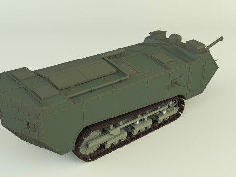 Saint Chamond tank Modèle 3D