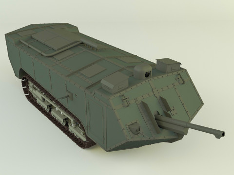 Saint Chamond tank Modèle 3D
