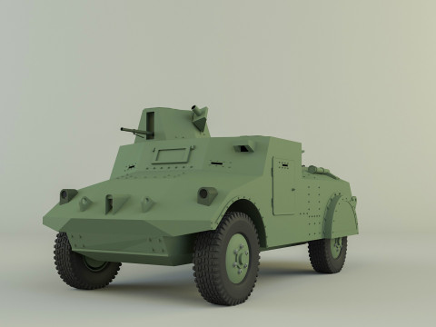 Morris 2 military Vehicle Modelo 3D