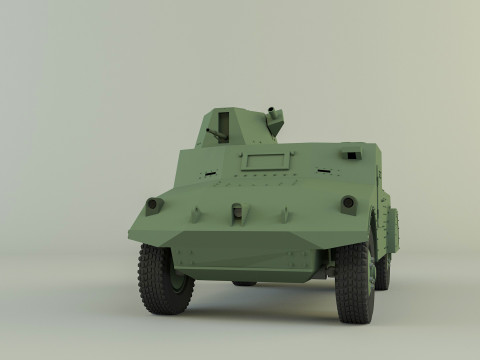 Morris 2 military Vehicle Modelo 3D