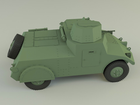Morris 2 military Vehicle Modelo 3D