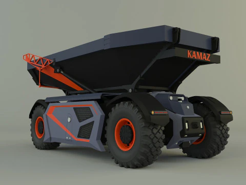 Kamaz insansız kargo kamyonu 3D Model
