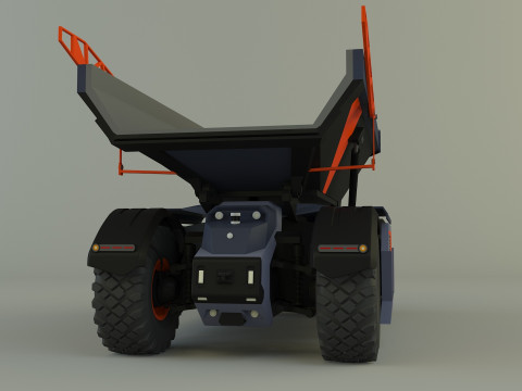 Kamaz unmanned cargo truck Model 3D