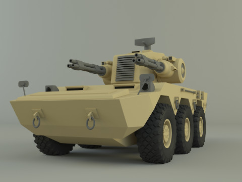 Anti aircraft tank 3D Model