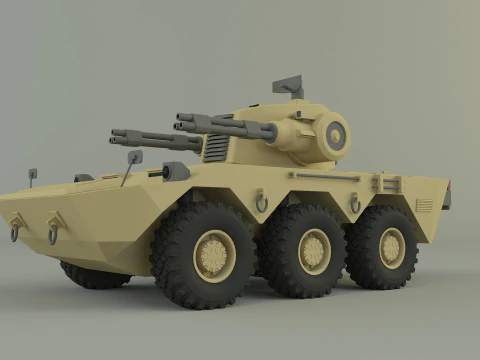Anti aircraft tank 3D Model