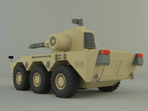 Anti aircraft tank 3D Model