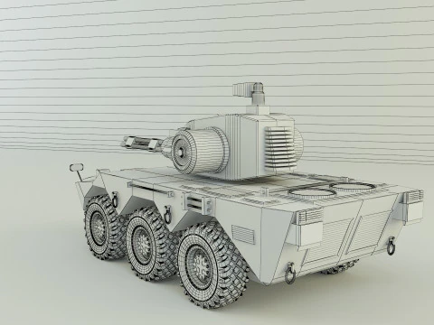 Anti aircraft tank 3D Model