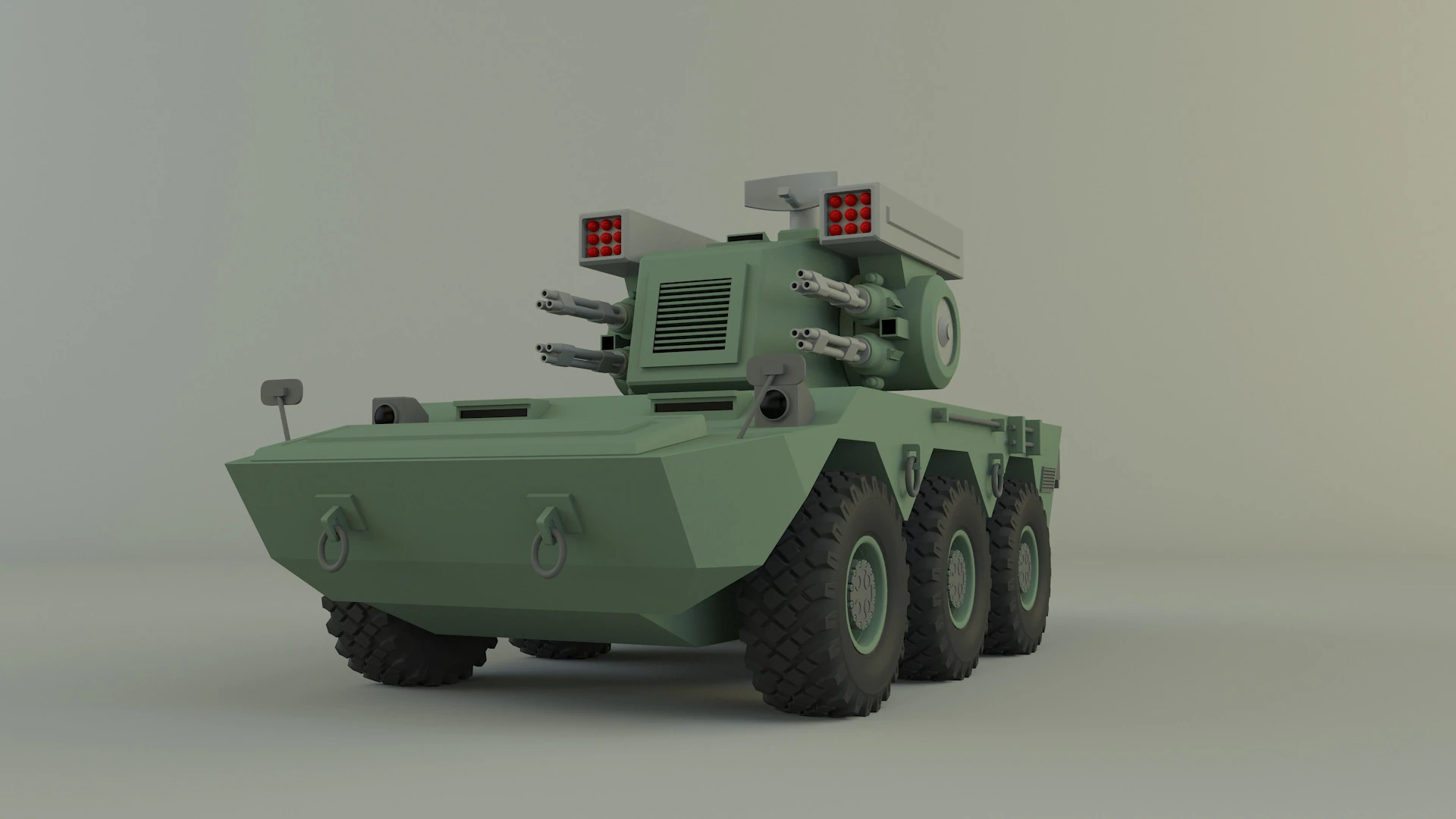 Anti aircraft Surface to air missile SAM 3D Model .c4d .max .obj .3ds .fbx .stl .blend