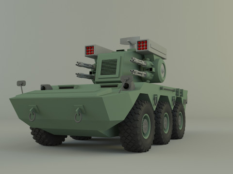 Anti aircraft Surface to air missile SAM 3Dモデル