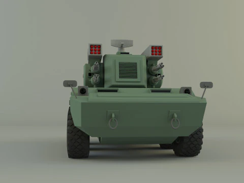 Anti aircraft Surface to air missile SAM 3D Model
