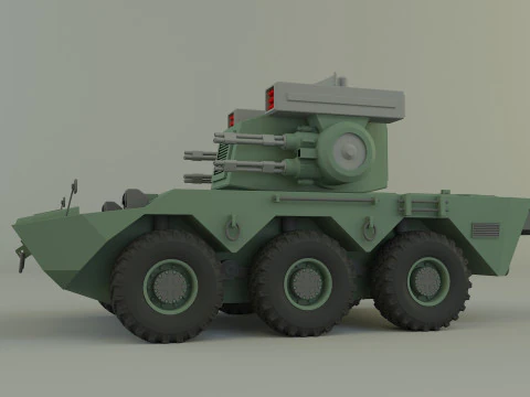 Anti aircraft Surface to air missile SAM 3D Model