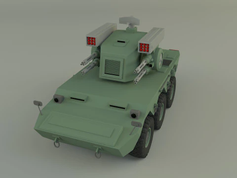 Anti aircraft Surface to air missile SAM 3D Model