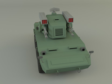 Anti aircraft Surface to air missile SAM 3Dモデル