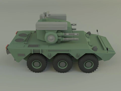 Anti aircraft Surface to air missile SAM 3D Model