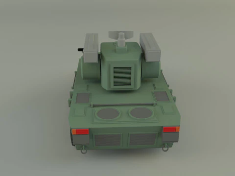 Anti aircraft Surface to air missile SAM 3D Model
