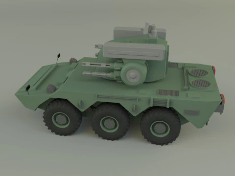 Anti aircraft Surface to air missile SAM 3D Model