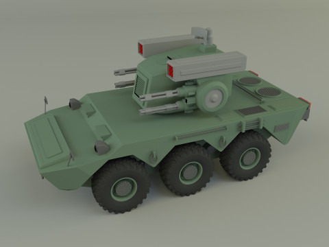 Anti aircraft Surface to air missile SAM 3Dモデル