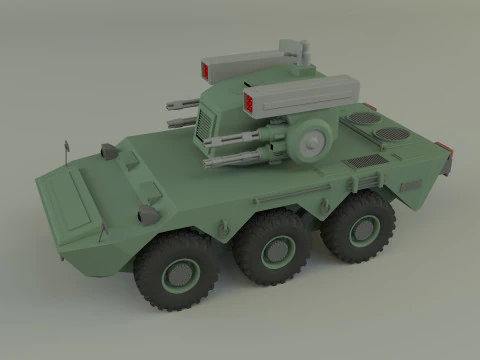 Anti aircraft Surface to air missile SAM 3D Model