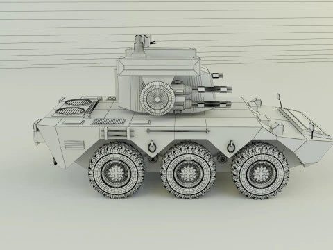 Anti aircraft Surface to air missile SAM 3D Model