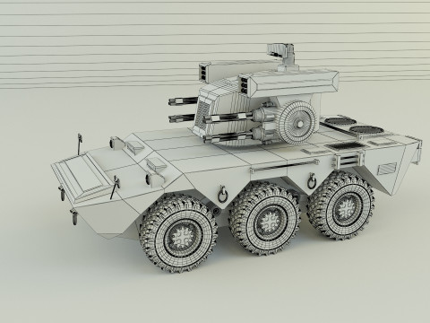 Anti aircraft Surface to air missile SAM 3Dモデル