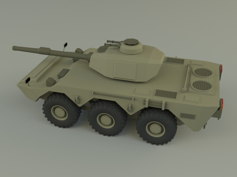 Armored vehicle Mk1 3D Model