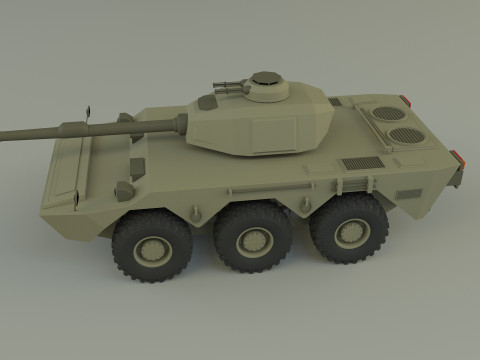 Armored vehicle Mk1 3D Model