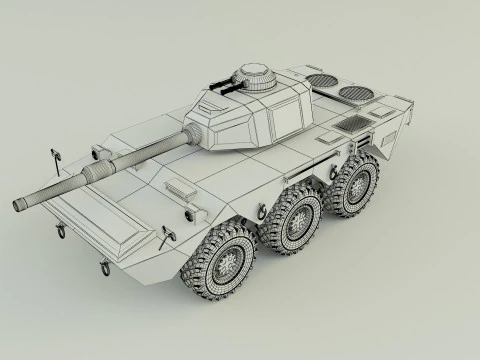 Armored vehicle Mk1 3D Model