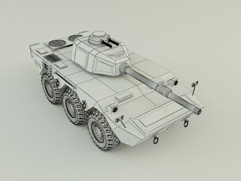 Armored vehicle Mk1 3D Model