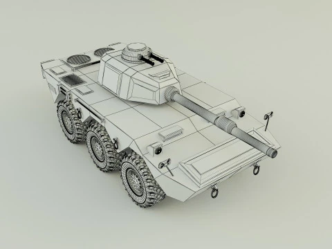 Armored vehicle Mk1 3D Model