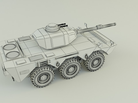 Armored vehicle Mk1 3D Model