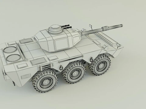 Armored vehicle Mk1 3D Model
