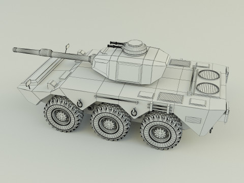 Armored vehicle Mk1 3D Model
