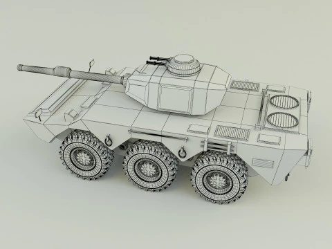 Armored vehicle Mk1 3D Model