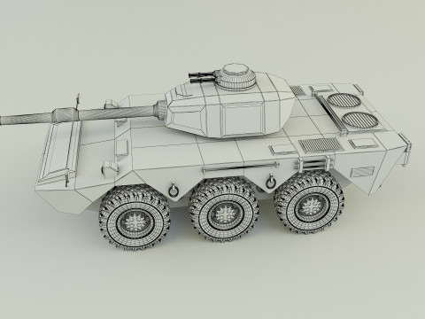 Armored vehicle Mk1 3D Model