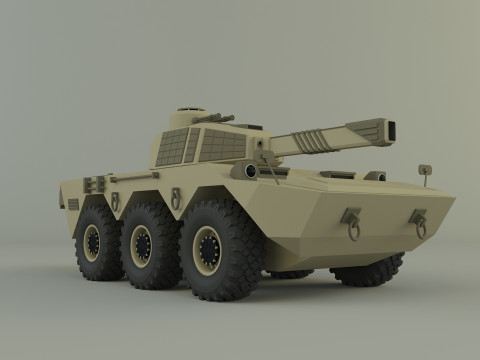 Armored vehicle Mk2 tank Modelo 3D