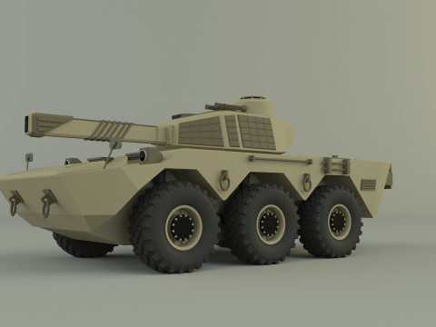Armored vehicle Mk2 tank 3D 模型