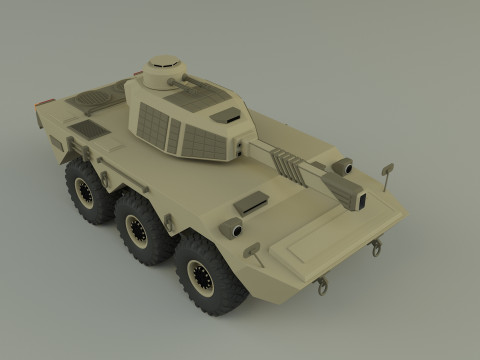 Armored vehicle Mk2 tank 3D 模型