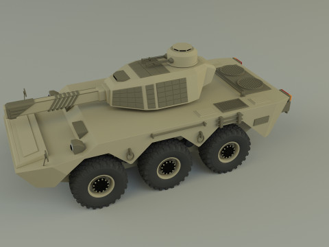 Armored vehicle Mk2 tank 3D 模型