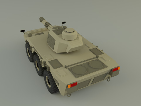 Armored vehicle Mk2 tank 3D 模型