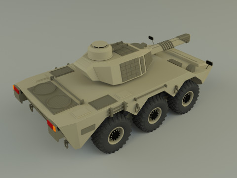 Armored vehicle Mk2 tank 3D 模型