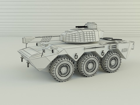 Armored vehicle Mk2 tank 3D 模型