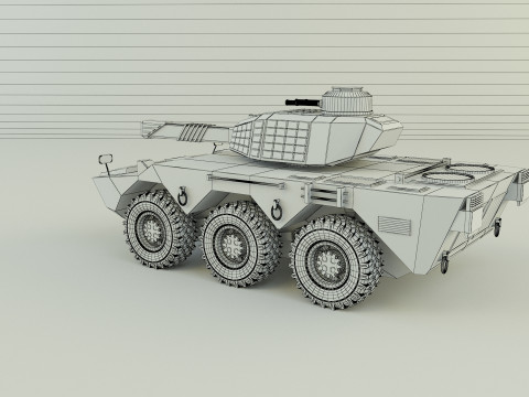 Armored vehicle Mk2 tank 3D 模型