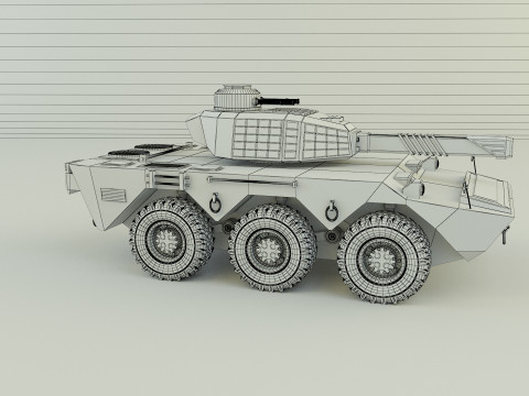 Armored vehicle Mk2 tank 3D 模型