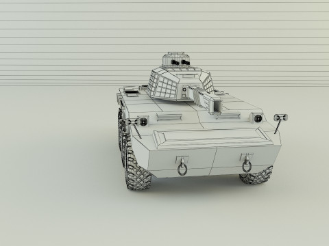 Armored vehicle Mk2 tank 3D 模型